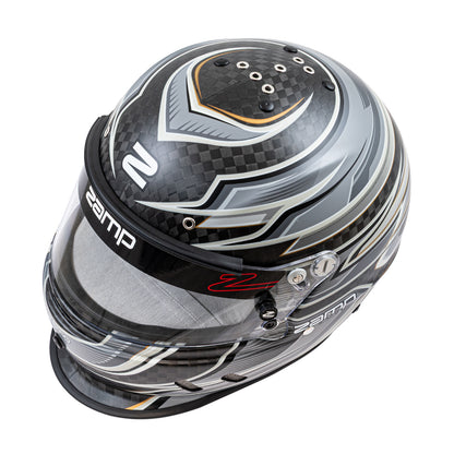 Zamp RZ-67D SNELL SA2025 Carbon Flo Gray/Lt Gray Small Z-20 Anti-Fog Clear Shield Color Match Series 28 Interior