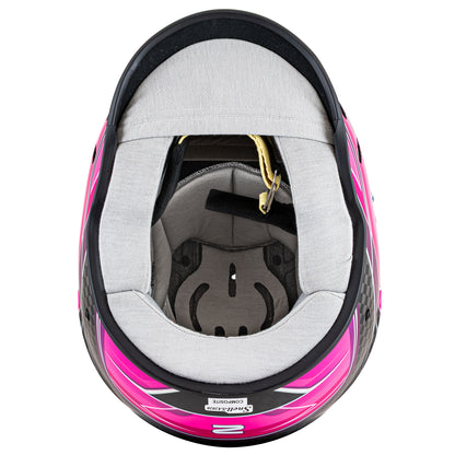 Zamp RZ-67D SNELL SA2025 Carbon Flo Pink/Pur 2X-Large Z-20 Anti-Fog Clear Shield Color Match Series 28 Interior