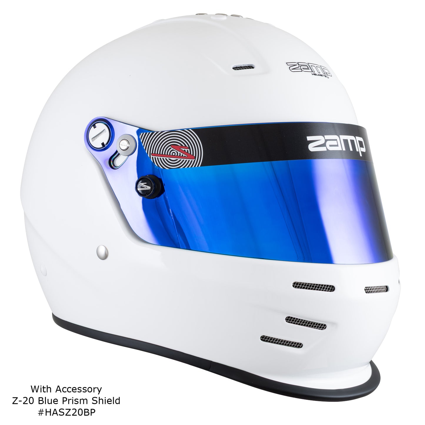 Zamp RZ-38 SNELL SA2025 Gloss White X-Large Z-20 Clear Shield Series 29 Interior