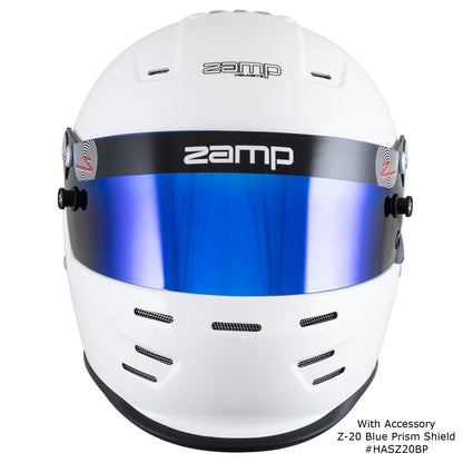 Zamp RZ-38 SNELL SA2025 Gloss White 2X-Large Z-20 Clear Shield Series 29 Interior