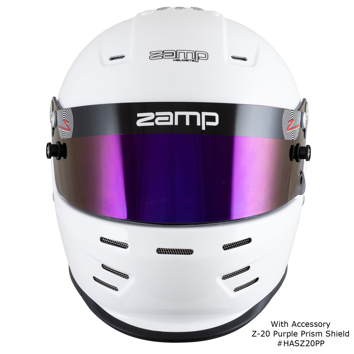Zamp RZ-38 SNELL SA2025 Gloss White Small Z-20 Clear Shield Series 29 Interior