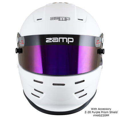 Zamp RZ-38 SNELL SA2025 Gloss White Small Z-20 Clear Shield Series 29 Interior