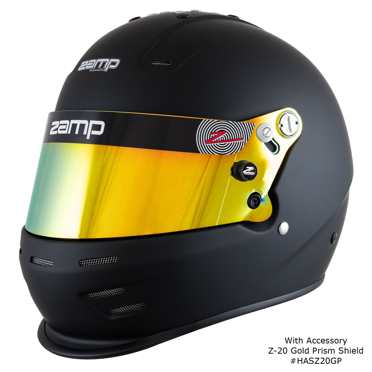 Zamp RZ-38 SNELL SA2025 Matte Black 2X-Large Z-20 Clear Shield Series 29 Interior