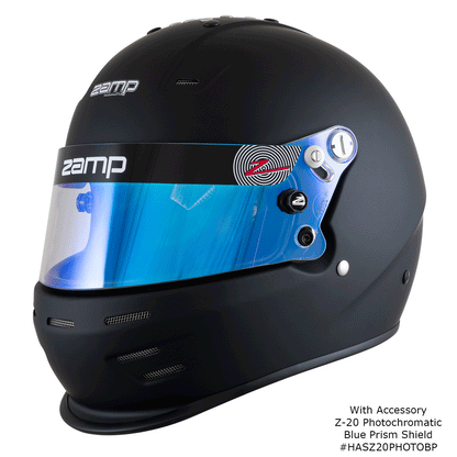 Zamp RZ-38 SNELL SA2025 Matte Black 2X-Large Z-20 Clear Shield Series 29 Interior