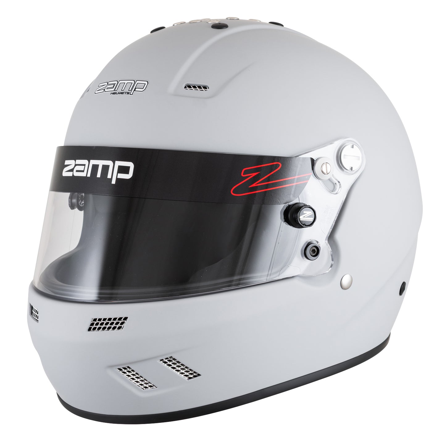 Zamp RZ-57V SNELL SA2025 Matte Gray Medium Z-20 Clear Shield