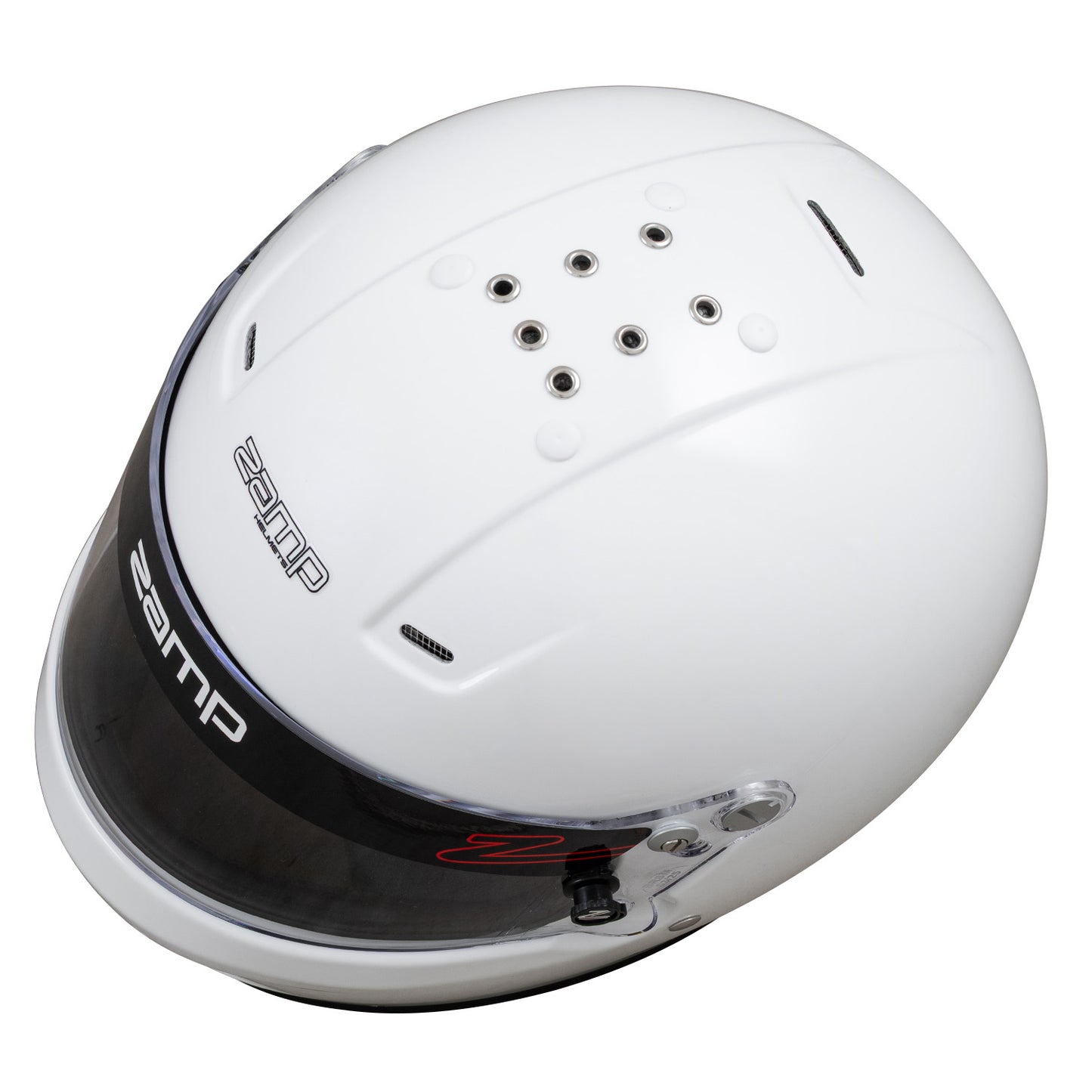 Zamp RZ-57 SNELL SA2025 Gloss White Medium Z-20 Clear Shield