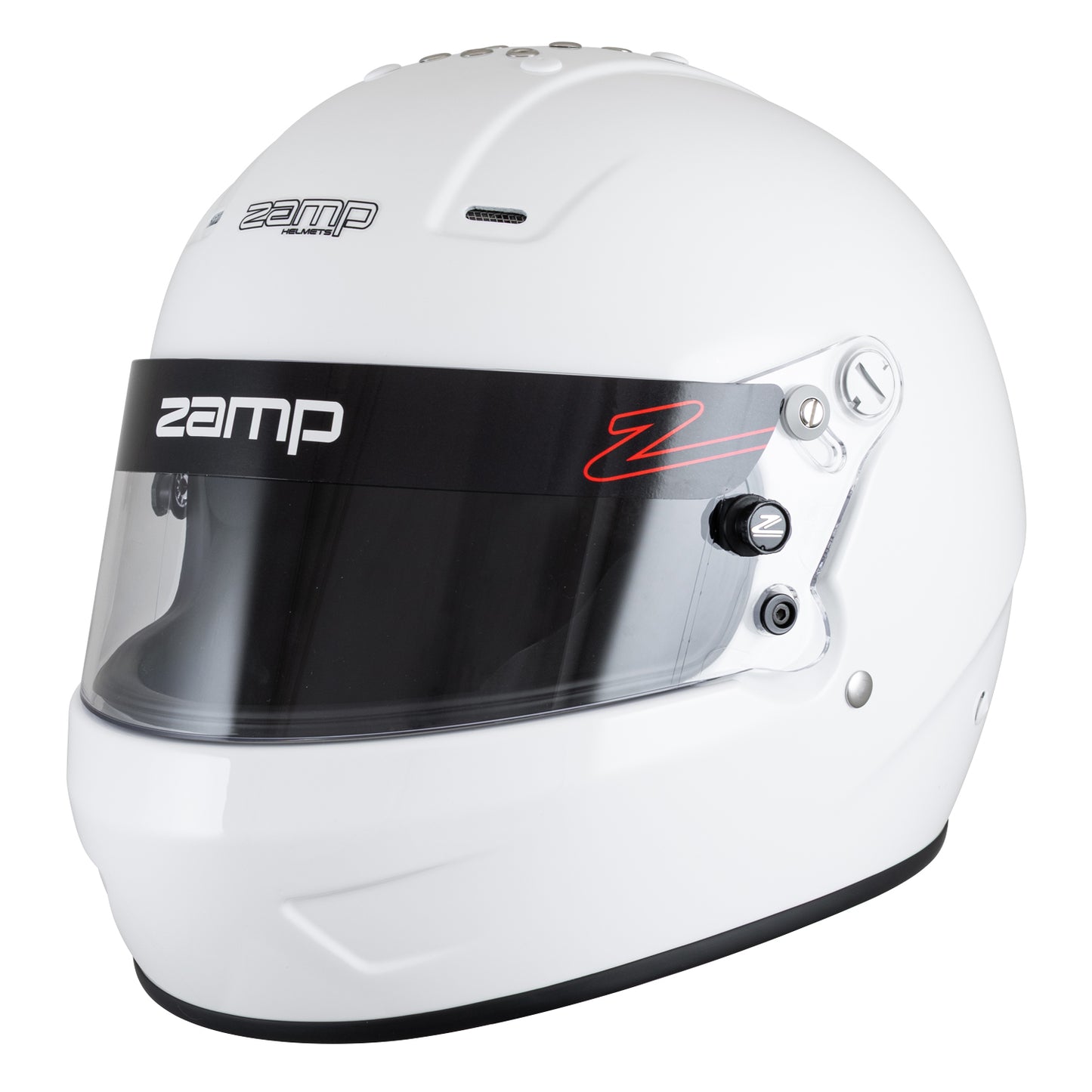 Zamp RZ-57 SNELL SA2025 Gloss White Medium Z-20 Clear Shield