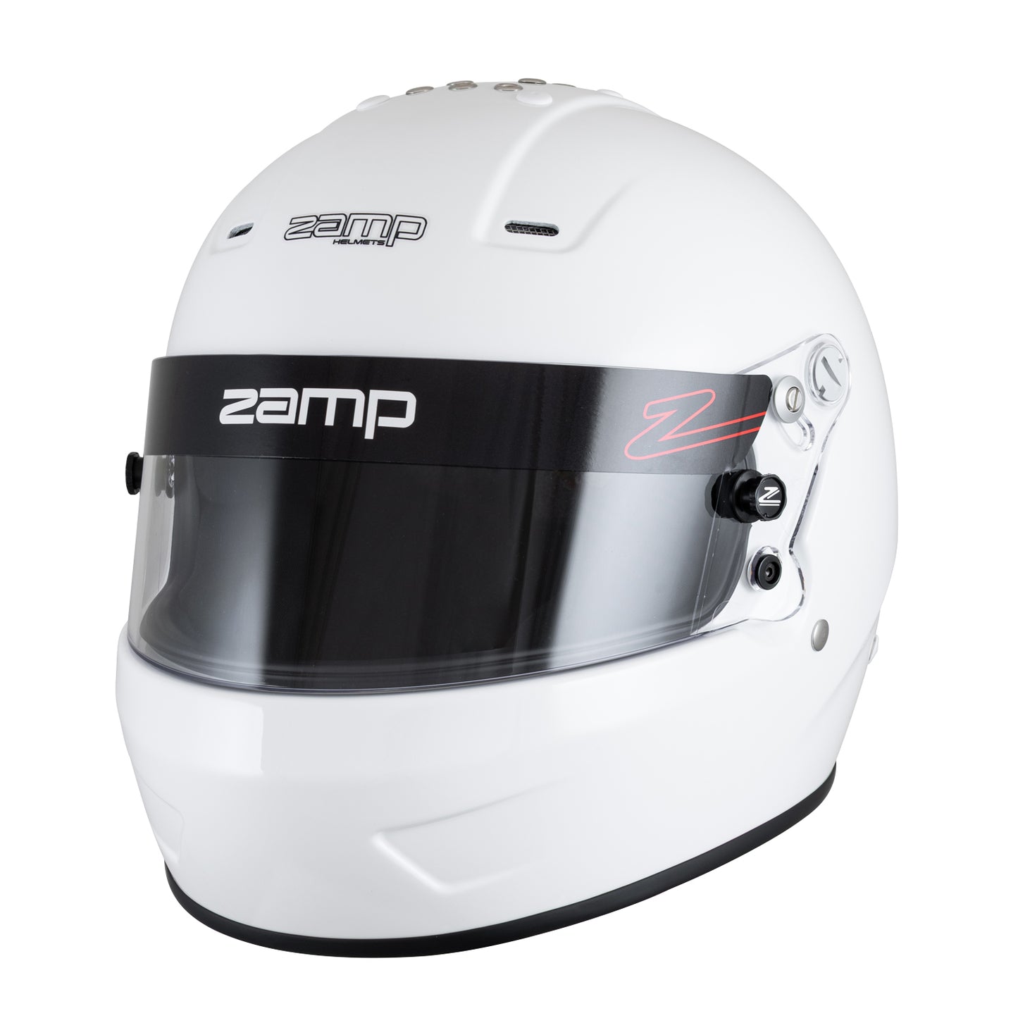 Zamp RZ-57 SNELL SA2025 Gloss White Medium Z-20 Clear Shield