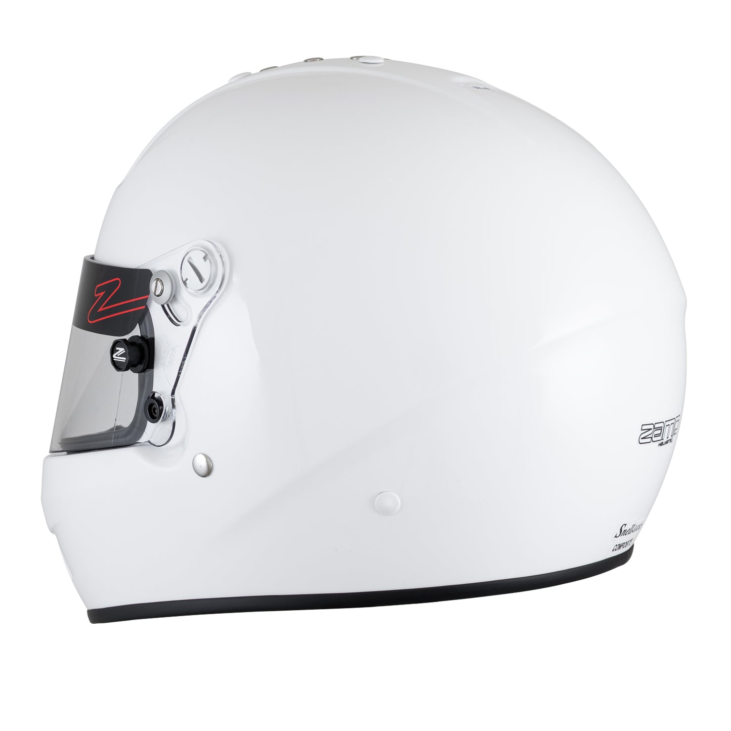 Zamp RZ-57 SNELL SA2025 Gloss White Medium Z-20 Clear Shield