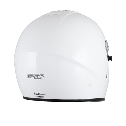 Zamp RZ-57 SNELL SA2025 Gloss White Medium Z-20 Clear Shield