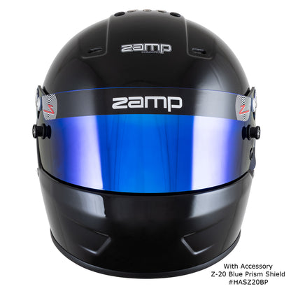 Zamp RZ-57 SNELL SA2025 Gloss Black Medium Z-20 Clear Shield
