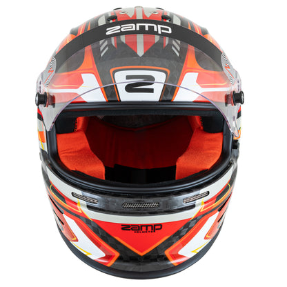 Zamp RZ-48Y Youth SNELL CMR2016 SFI 24.1 Carbon Flo Red 59cm Z-20 Clear Shield Series 30 Interior