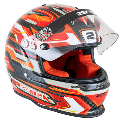 Zamp RZ-48Y Youth SNELL CMR2016 SFI 24.1 Carbon Flo Red 59cm Z-20 Clear Shield Series 30 Interior