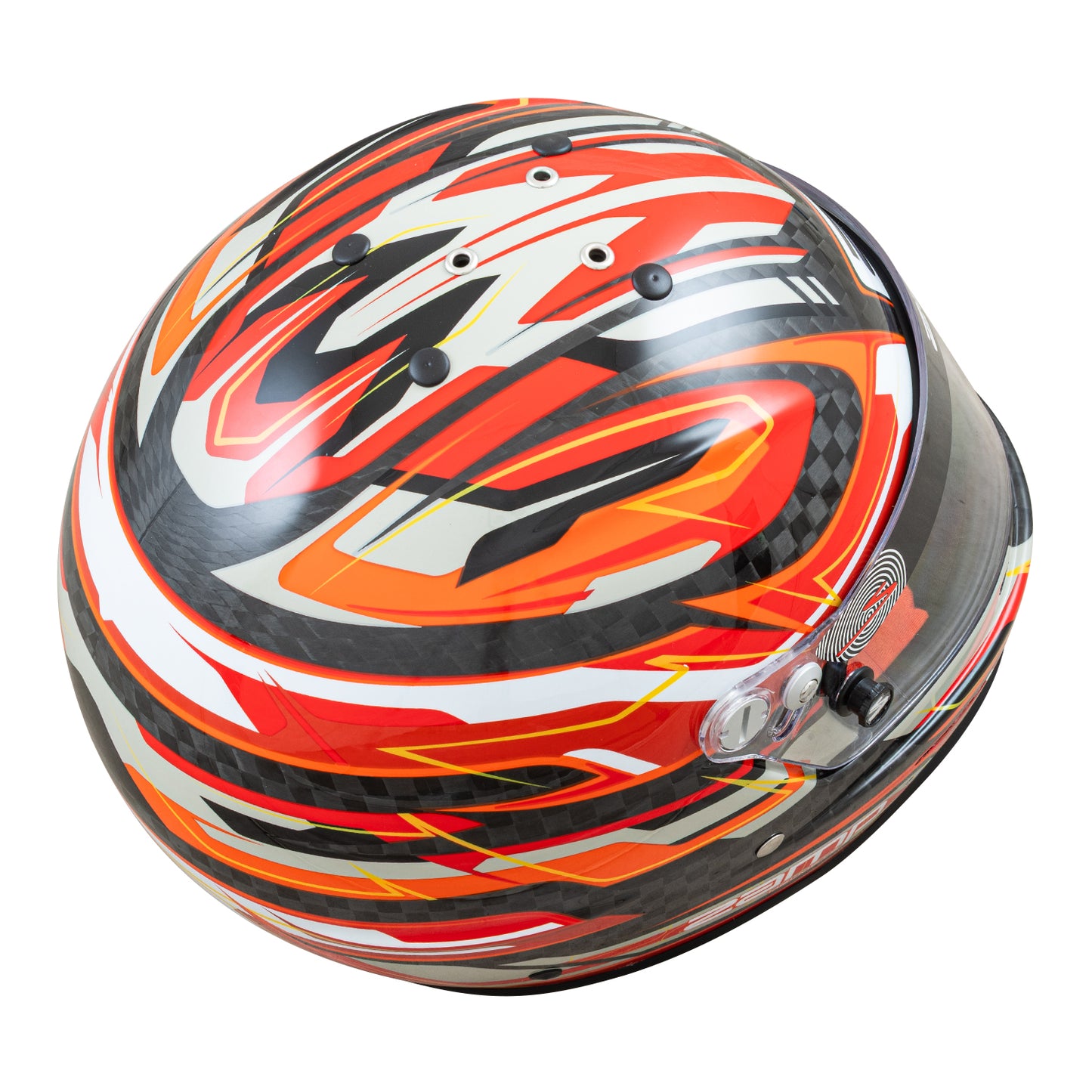 Zamp RZ-48Y Youth SNELL CMR2016 SFI 24.1 Carbon Flo Red 56cm Z-20 Clear Shield Series 30 Interior