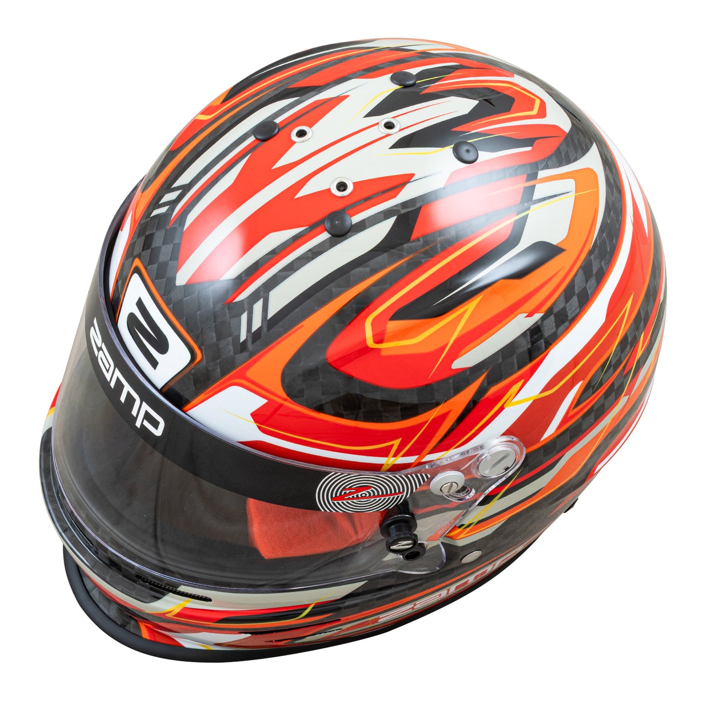Zamp RZ-48Y Youth SNELL CMR2016 SFI 24.1 Carbon Flo Red 59cm Z-20 Clear Shield Series 30 Interior