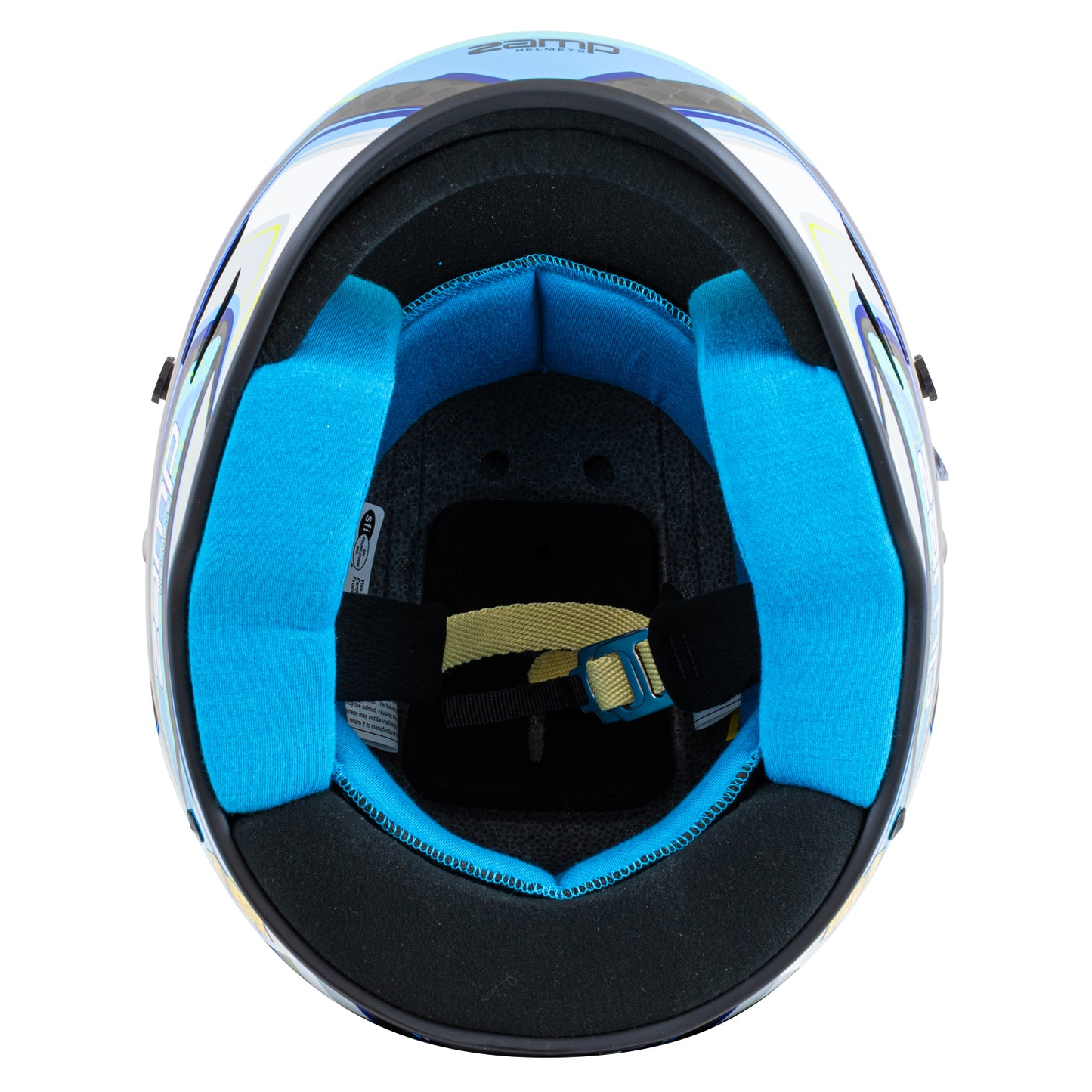 Zamp RZ-48Y Youth SNELL CMR2016 SFI 24.1 Carbon Flo Blue 59cm Z-20 Clear Shield Series 30 Interior