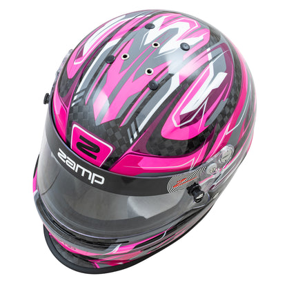 Zamp RZ-48Y Youth SNELL CMR2016 SFI 24.1 Carbon Flo Pink 56cm Z-20 Clear Shield Series 30 Interior