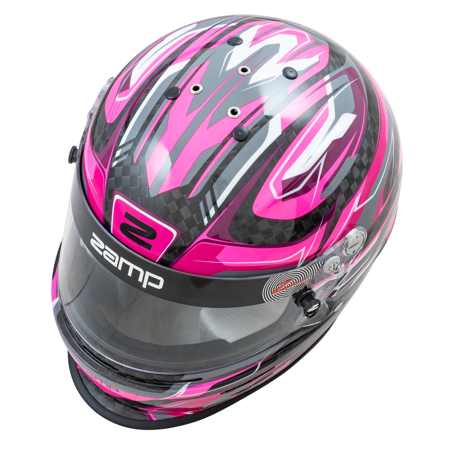 Zamp RZ-48Y Youth SNELL CMR2016 SFI 24.1 Carbon Flo Pink 59cm Z-20 Clear Shield Series 30 Interior