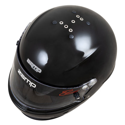 Zamp RZ-61S SNELL SA2025 Gloss Black Medium Z-20 Clear Shield Series 31 Cheek Pads Series 28 Crown Liner