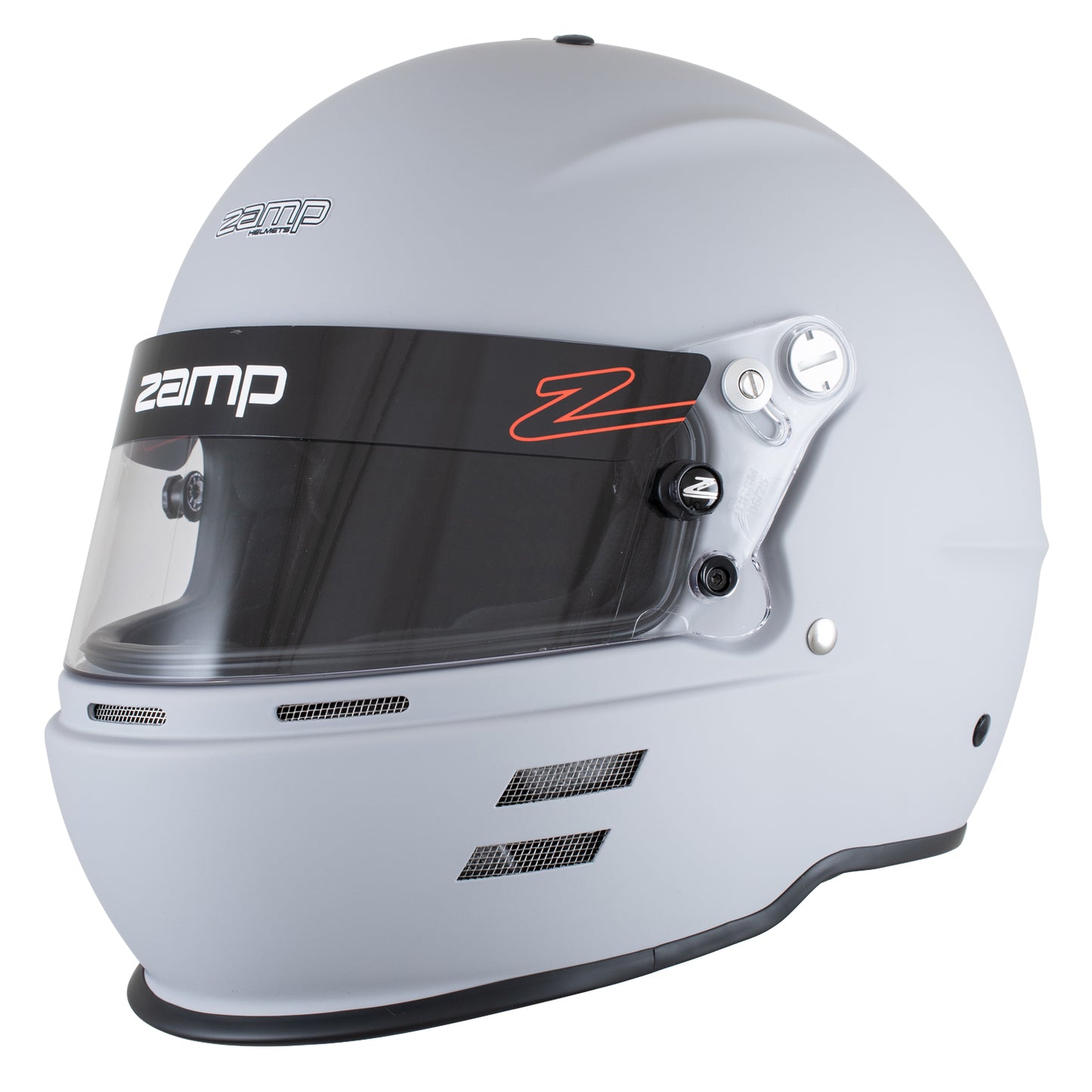 Zamp RZ-61S SNELL SA2025 Matte Gray Small Z-20 Clear Shield Series 31 Cheek Pads Series 28 Crown Liner