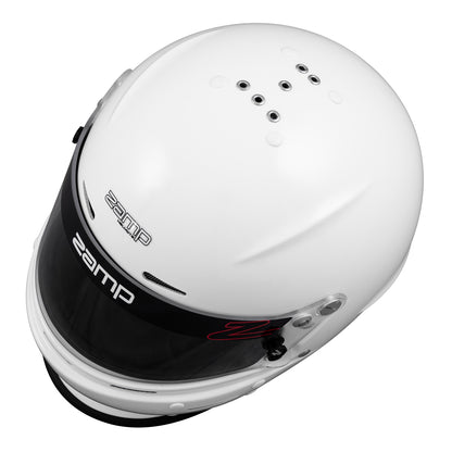 Zamp RZ-63S SNELL SA2025 Gloss White X-Large Z-20 Clear Shield Series 31 Cheek Pads Series 28 Crown Liner
