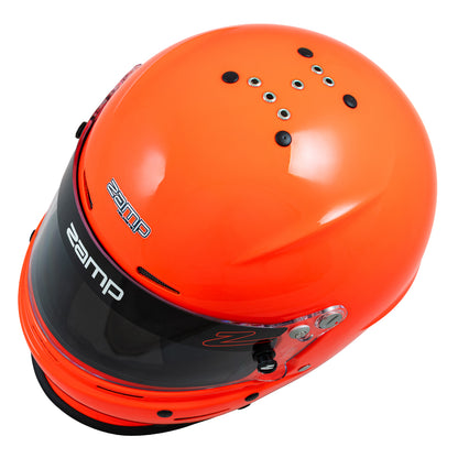 Zamp RZ-63S SNELL SA2025 Flo Orange X-Large Z-20 Clear Shield Series 31 Cheek Pads Series 28 Crown Liner