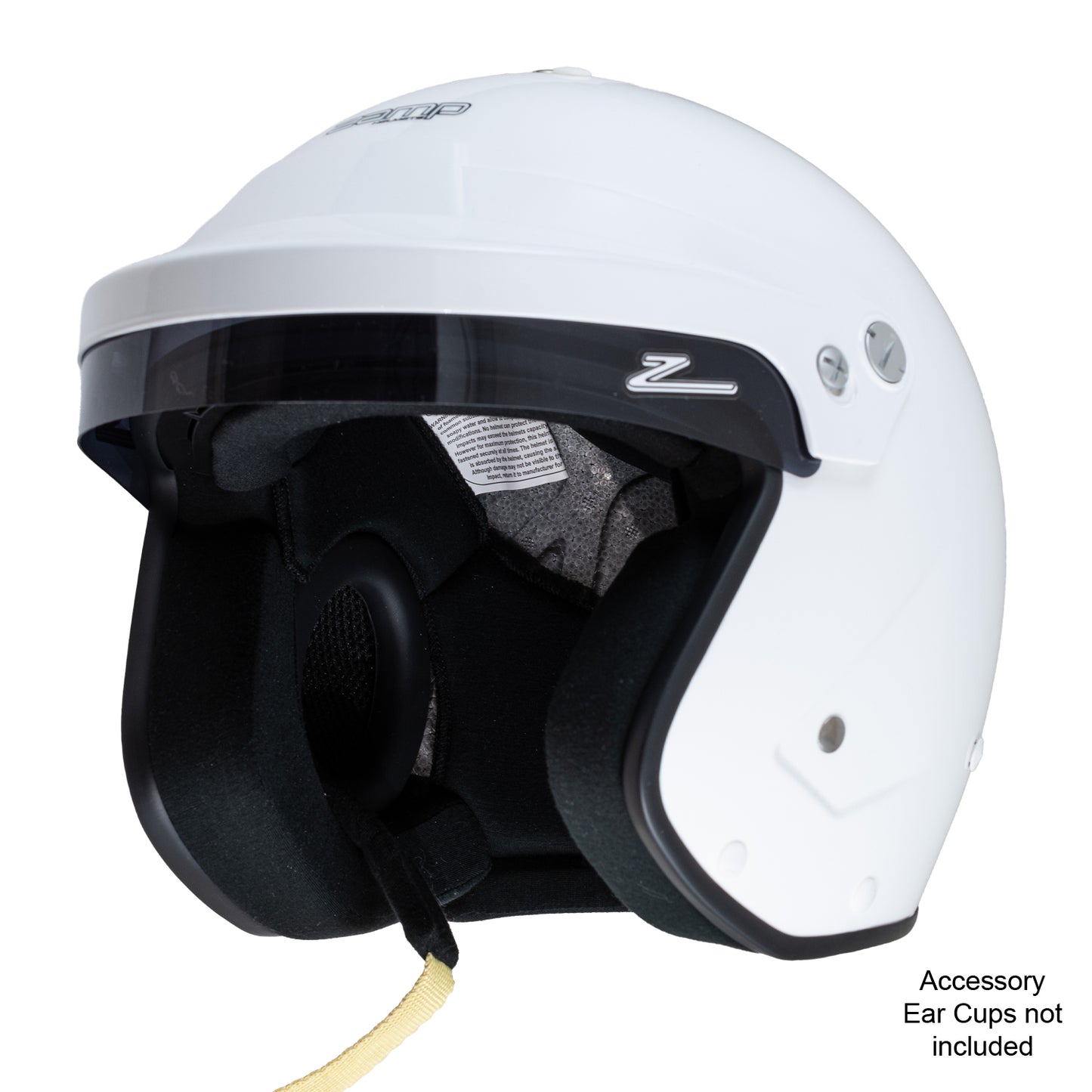 Zamp RZ-19S Snell SA2025 Gloss White X-Small Z-20 Series Gloss White Visor Series 32 Interior