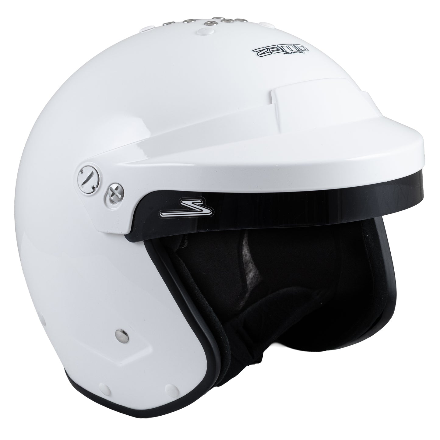 Zamp RZ-19S Snell SA2025 Gloss White Medium Z-20 Series Gloss White Visor Series 32 Interior
