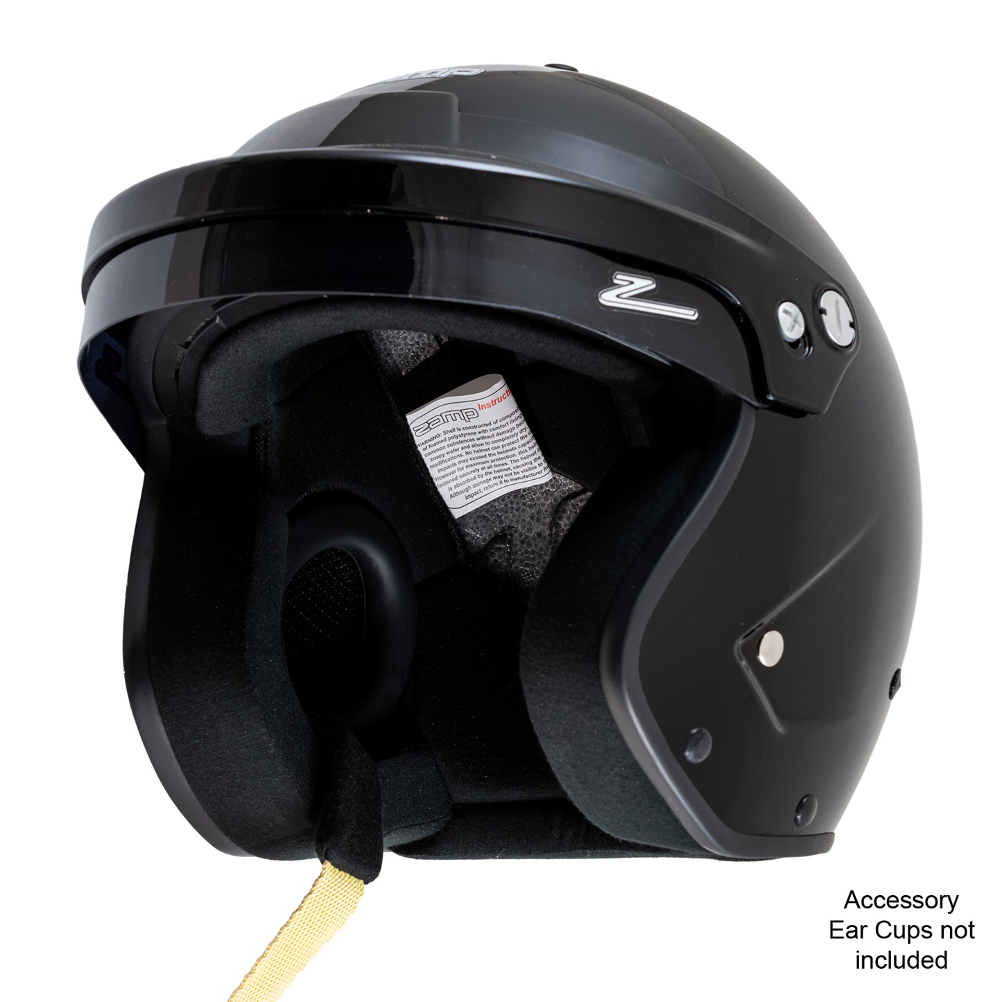 Zamp RZ-19S Snell SA2025 Gloss Black Small Z-20 Series Gloss Black Visor Series 32 Interior
