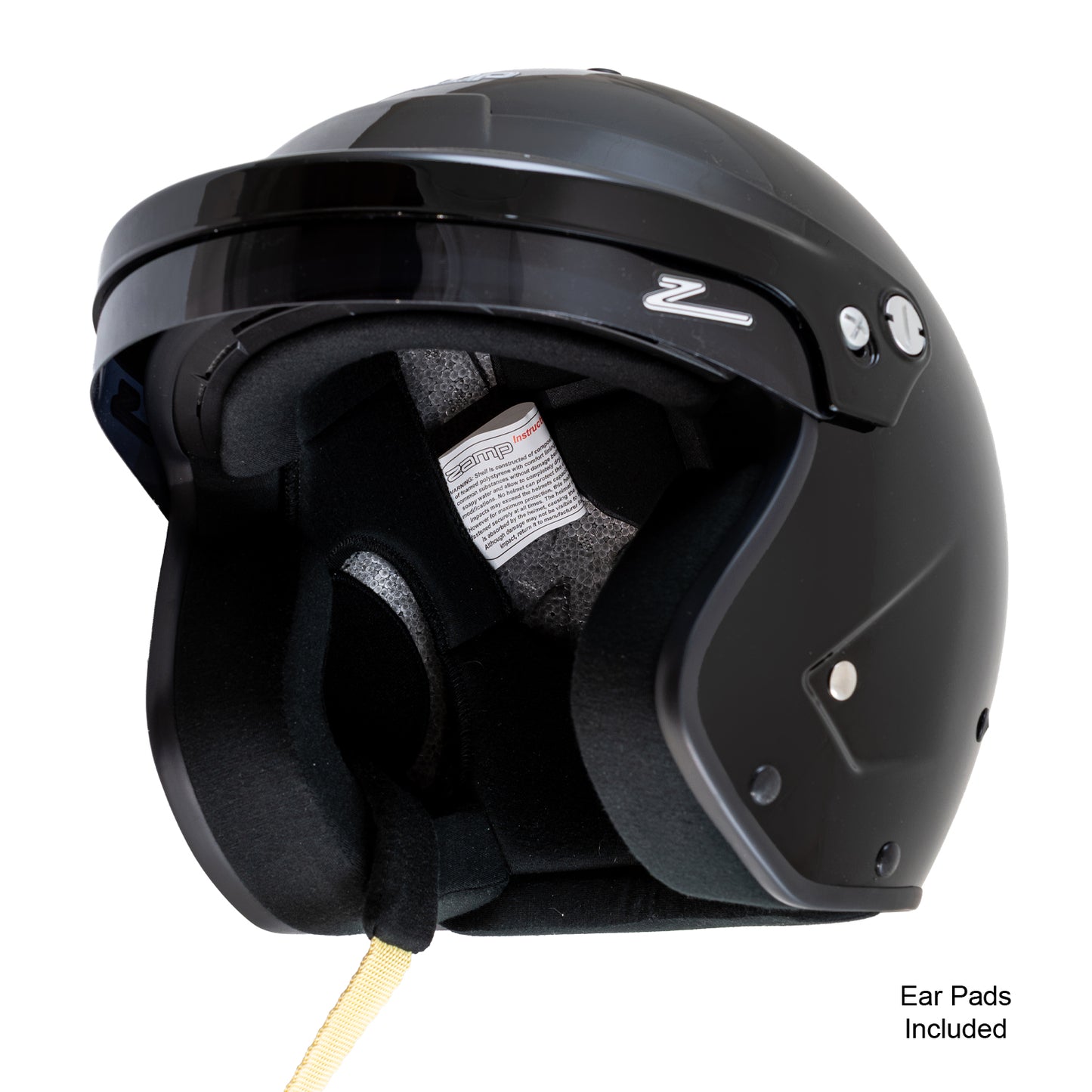 Zamp RZ-19S Snell SA2025 Gloss Black X-Small Z-20 Series Gloss Black Visor Series 32 Interior