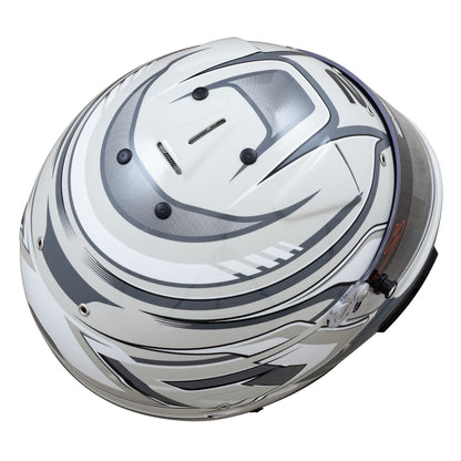 Zamp RZ-70F SNELL SA2025 Grey Graphic Large Z-20 Clear Shield Series 28 Interior