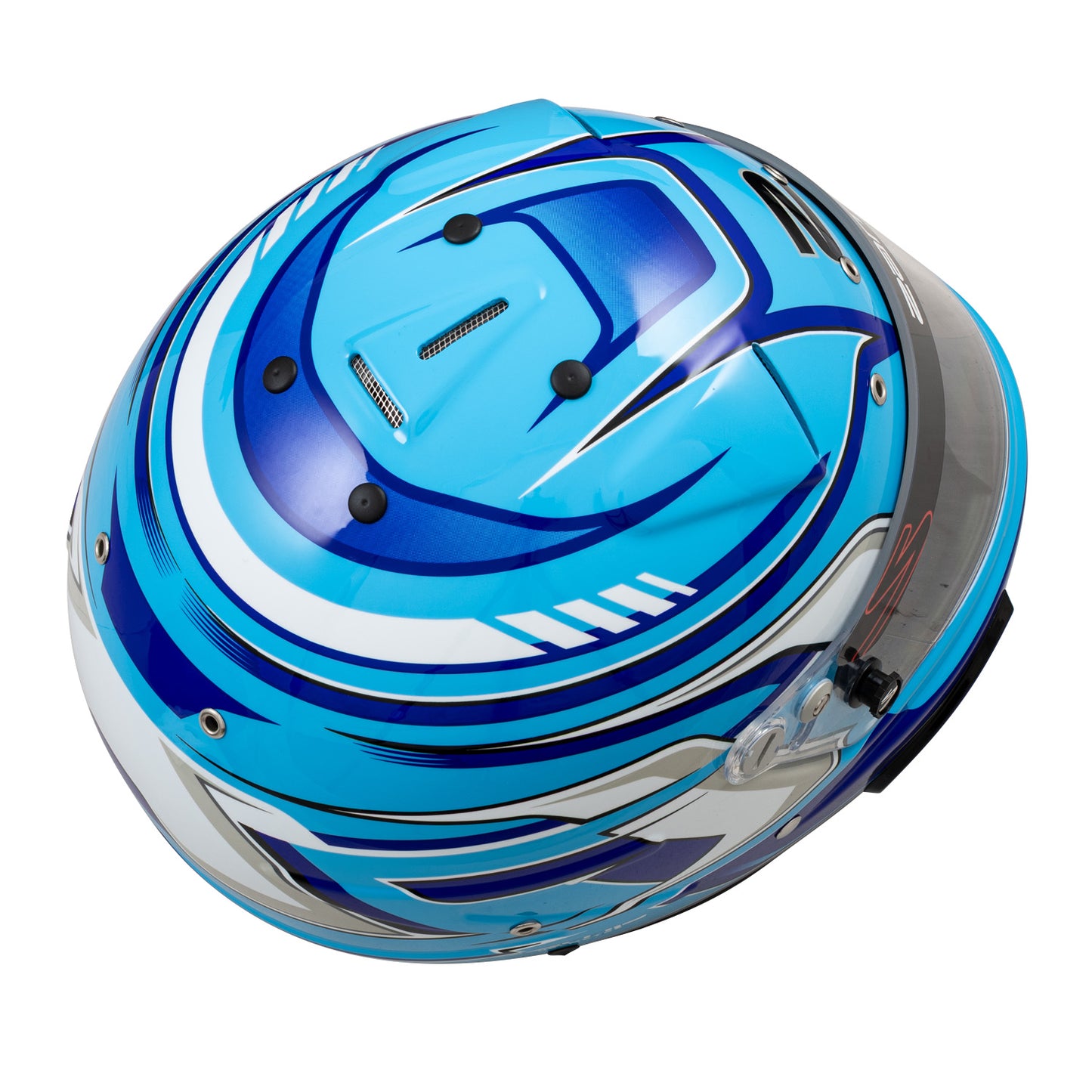 Zamp RZ-70F SNELL SA2025 Blue Graphic Large Z-20 Clear Shield Series 28 Interior