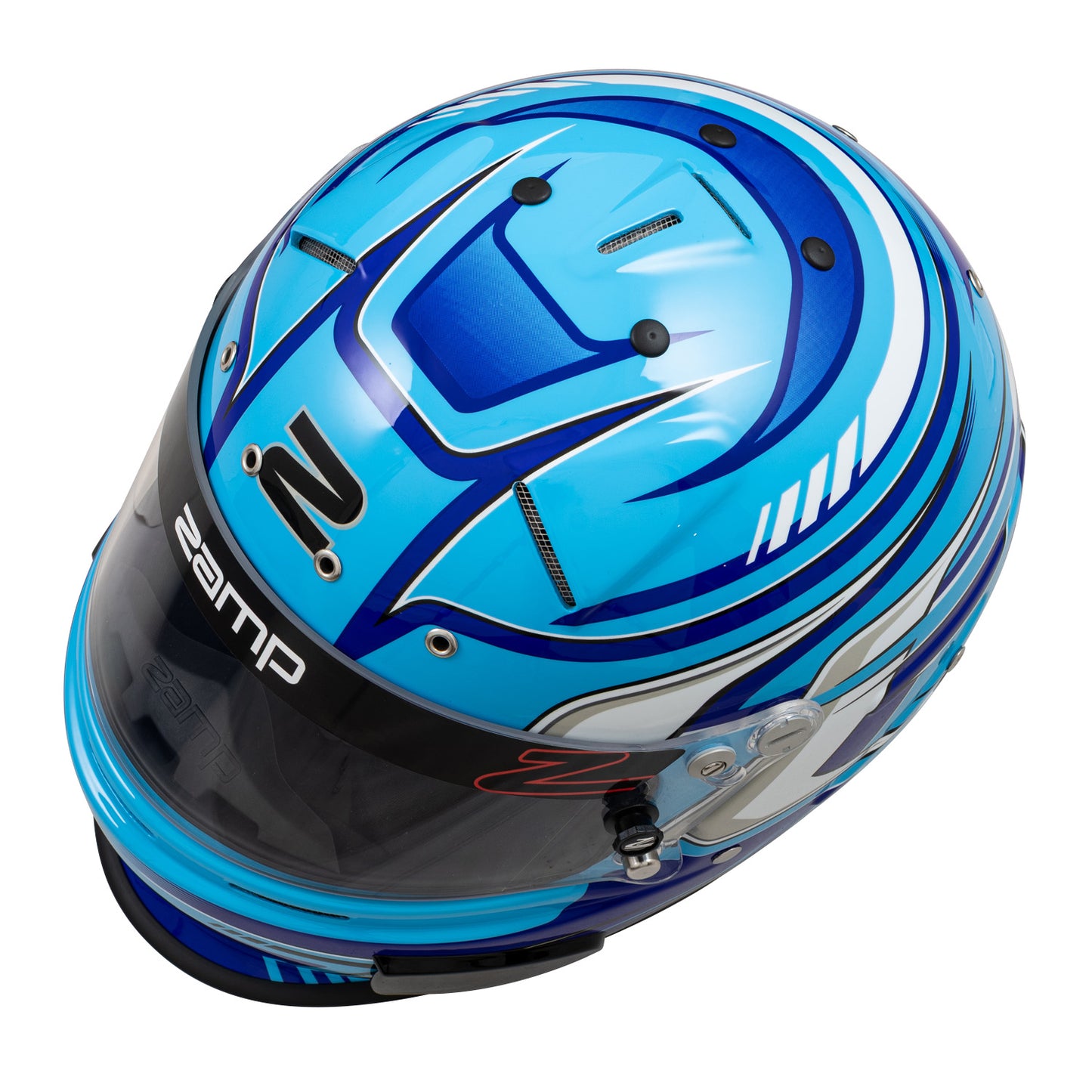 Zamp RZ-70F SNELL SA2025 Blue Graphic Large Z-20 Clear Shield Series 28 Interior