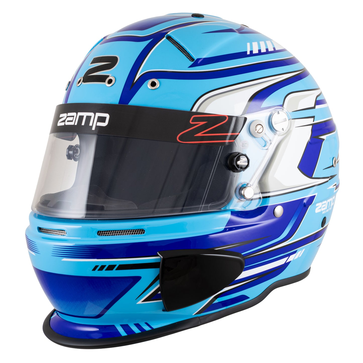 Zamp RZ-70F SNELL SA2025 Blue Graphic Large Z-20 Clear Shield Series 28 Interior