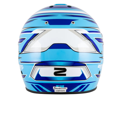 Zamp RZ-70F SNELL SA2025 Blue Graphic 2X-Large Z-20 Clear Shield Series 28 Interior