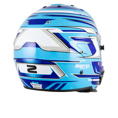 Zamp RZ-70F SNELL SA2025 Blue Graphic Large Z-20 Clear Shield Series 28 Interior