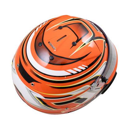 Zamp RZ-70F SNELL SA2025 Orange Graphic X-Small Z-20 Clear Shield Series 28 Interior