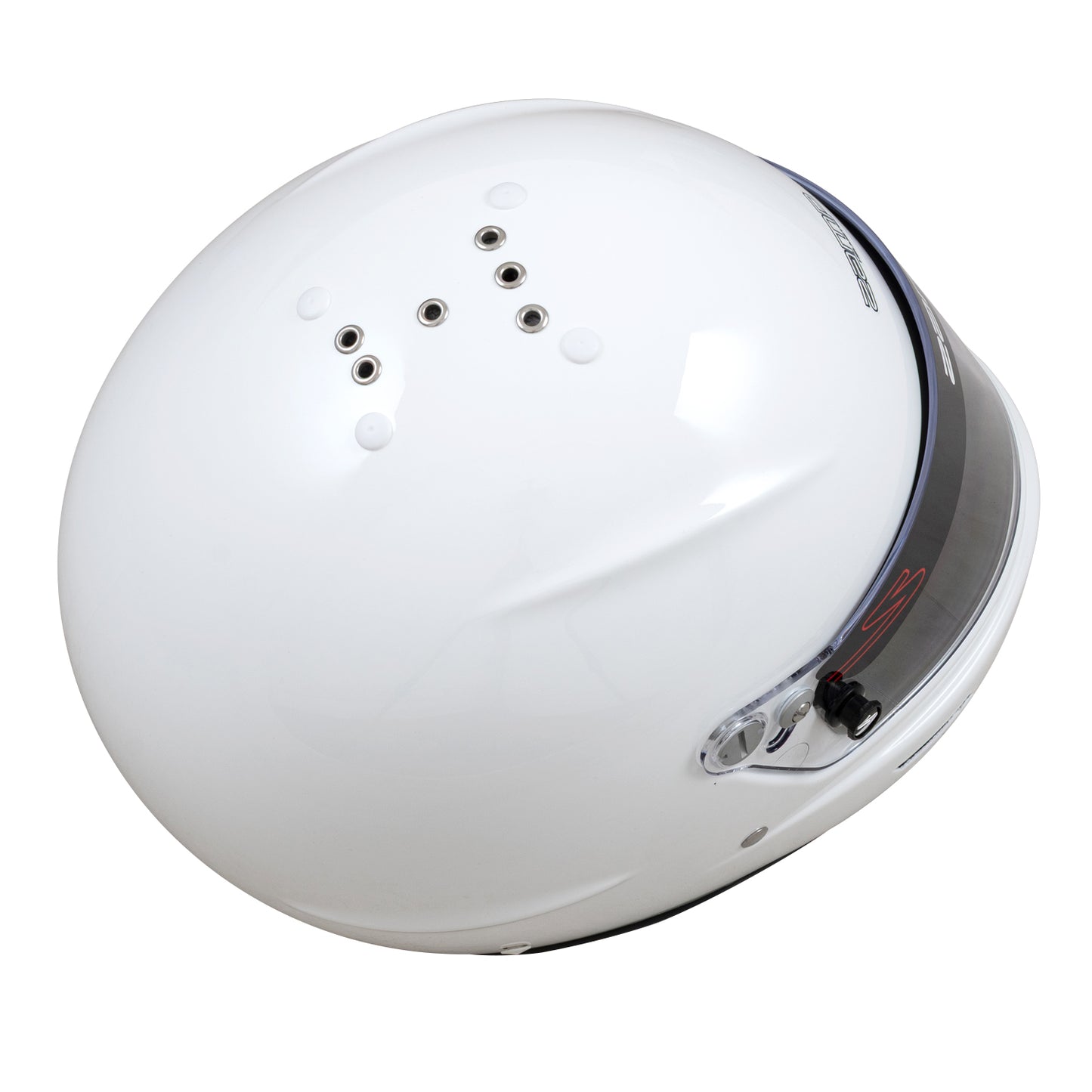 Zamp RZ-61F FIA8859-2024 Gloss White X-Small Z-20 Clear Shield Series 31 Cheek Pads Series 28 Crown Liner