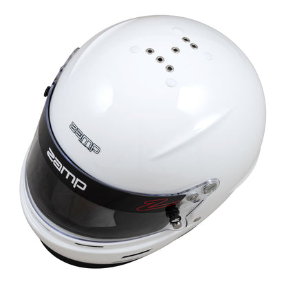 Zamp RZ-61F FIA8859-2024 Gloss White Large Z-20 Clear Shield Series 31 Cheek Pads Series 28 Crown Liner