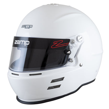 Zamp RZ-61F FIA8859-2024 Gloss White X-Small Z-20 Clear Shield Series 31 Cheek Pads Series 28 Crown Liner