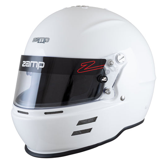 Zamp RZ-61F FIA8859-2024 Gloss White X-Large Z-20 Clear Shield Series 31 Cheek Pads Series 28 Crown Liner