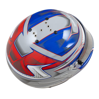 Zamp RZ-61F FIA8859-2024 Red/Blue Graphic Large Z-20 Clear Shield Series 31 Cheek Pads Series 28 Crown Liner