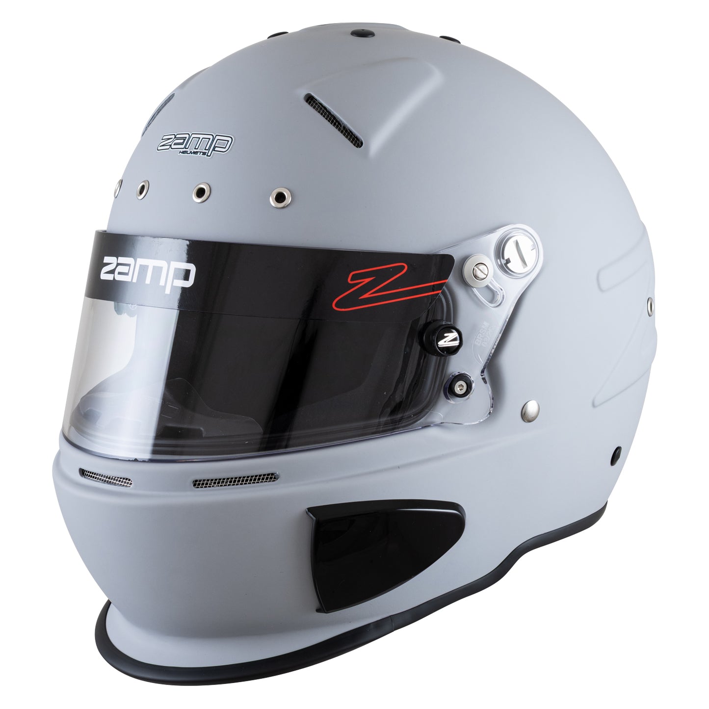 Zamp RZ-70S SNELL SA2025 Matte Grey Large Z-20 Clear Shield Series 28 Interior
