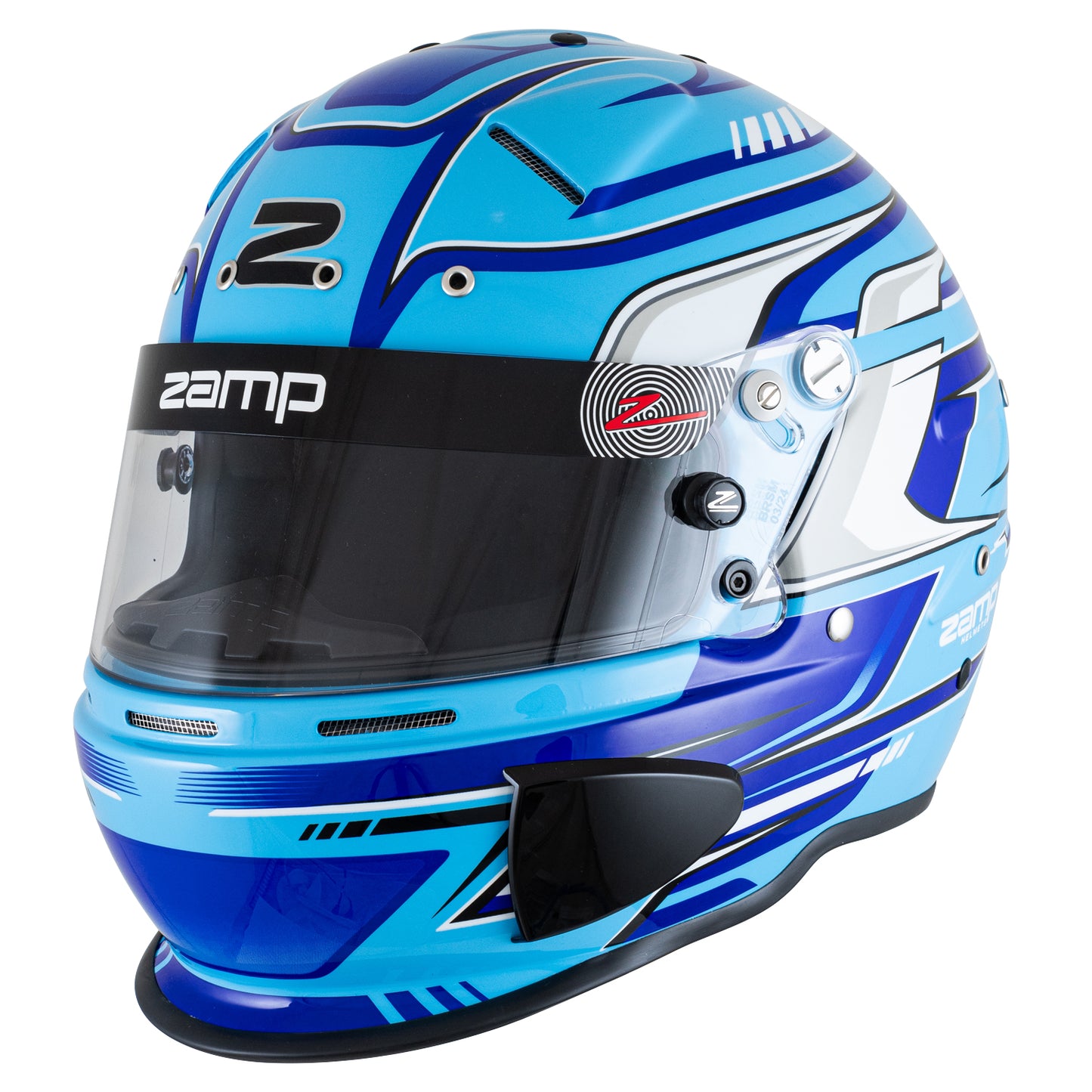 Zamp RZ-70S SNELL SA2025 Blue Graphic X-Small Z-20 Clear Shield Series 28 Interior