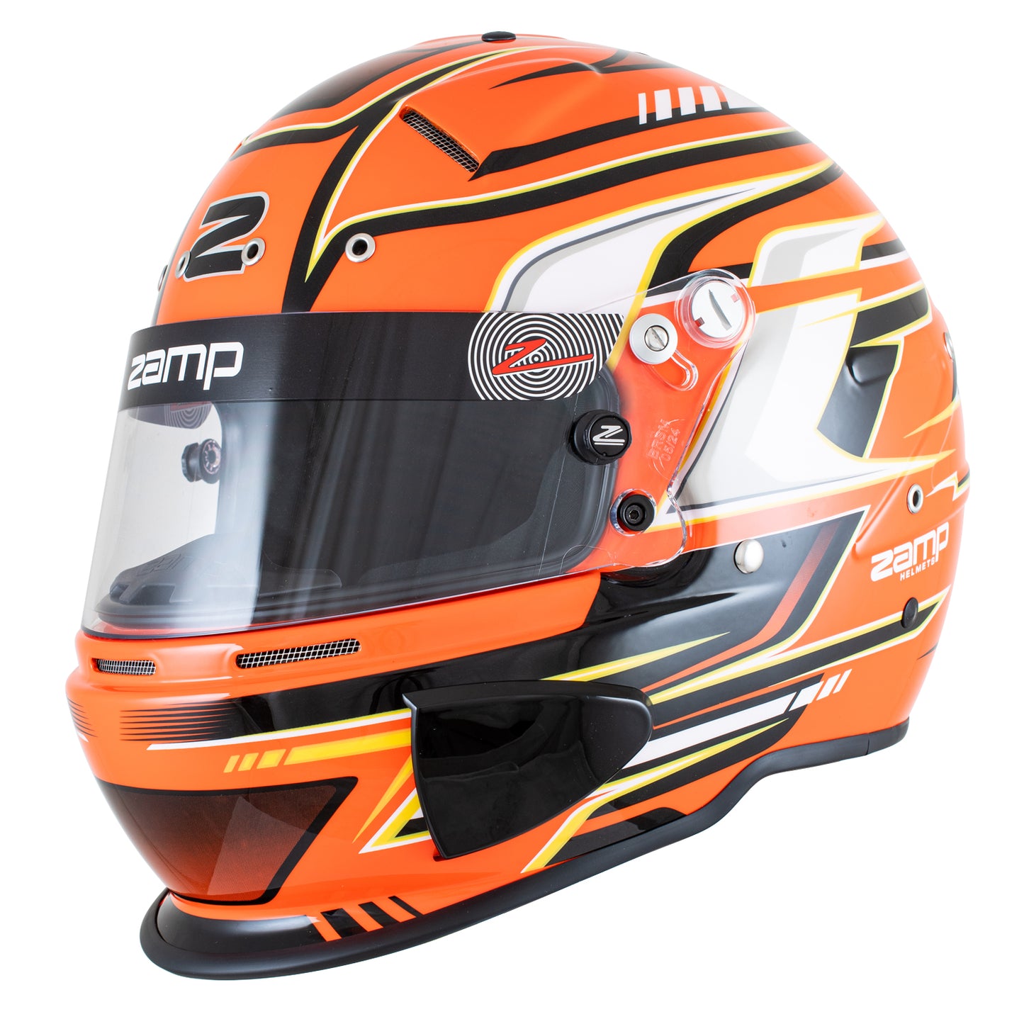 Zamp RZ-70S SNELL SA2025 Orange Graphic Medium Z-20 Clear Shield Series 28 Interior