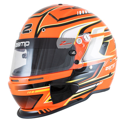 Zamp RZ-70S SNELL SA2025 Orange Graphic Medium Z-20 Clear Shield Series 28 Interior