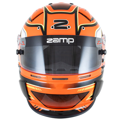 Zamp RZ-70S SNELL SA2025 Orange Graphic Large Z-20 Clear Shield Series 28 Interior