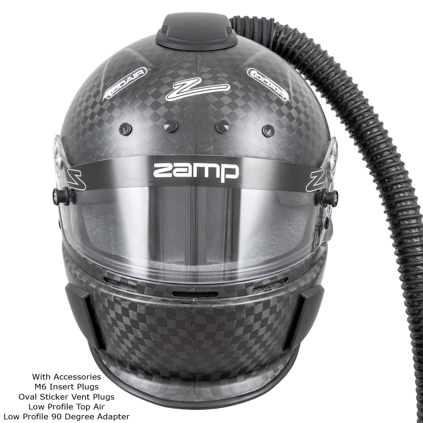 Zamp RZ-88O Matte FIA 8860-2018 without ABP Advanced Carbon Super Helmet Open Cockpit Small
