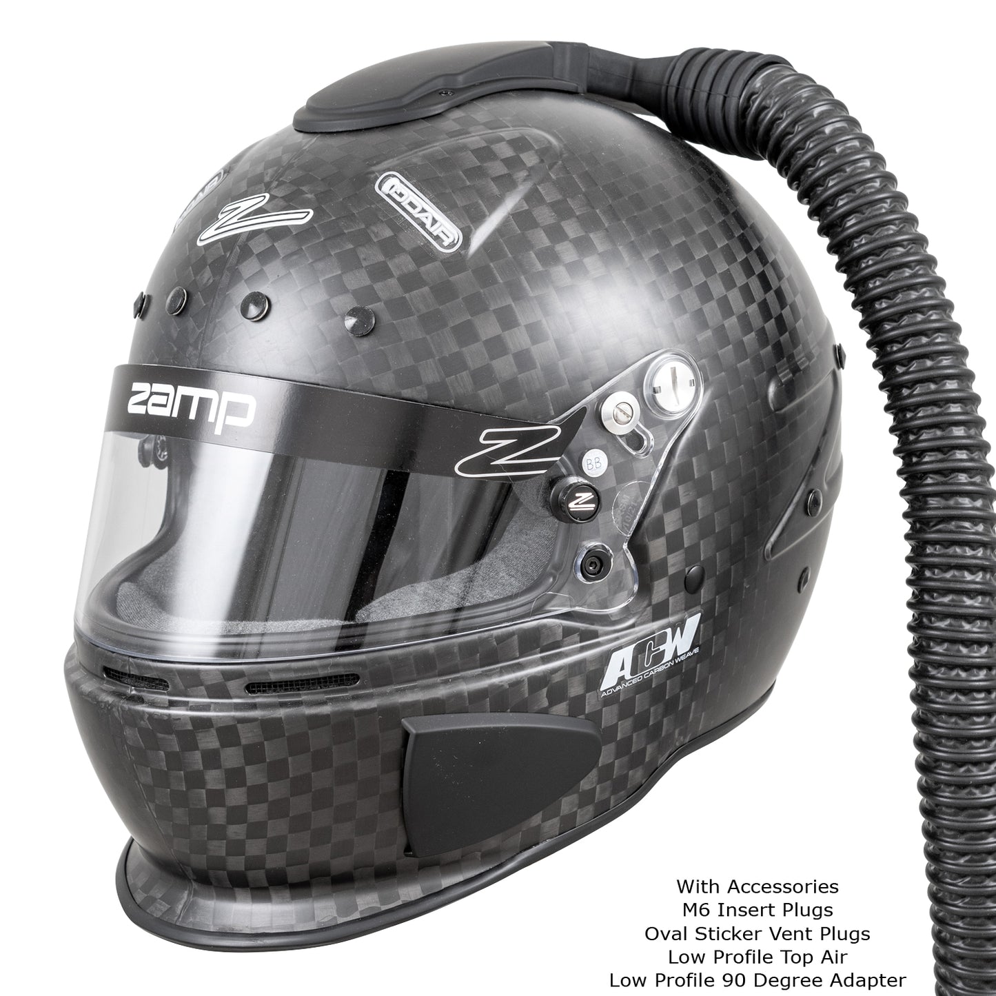 Zamp RZ-88O Matte FIA 8860-2018 without ABP Advanced Carbon Super Helmet Open Cockpit Small