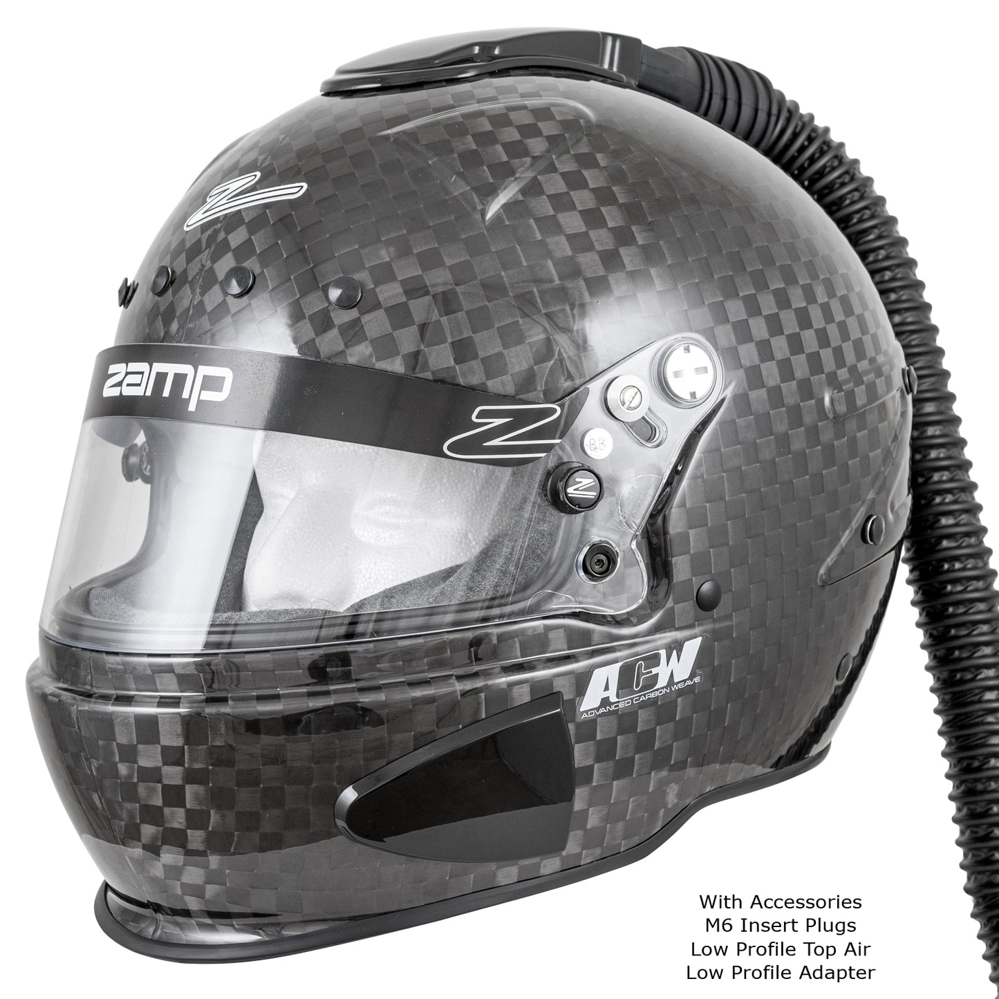 Zamp RZ-88C Gloss FIA 8860-2018 without ABP Advanced Carbon Super Helmet Closed Cockpit XX-Large